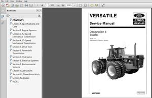 New Holland Tractor Designation 6 Service Repair Manual (40075691) New Holland Tractor