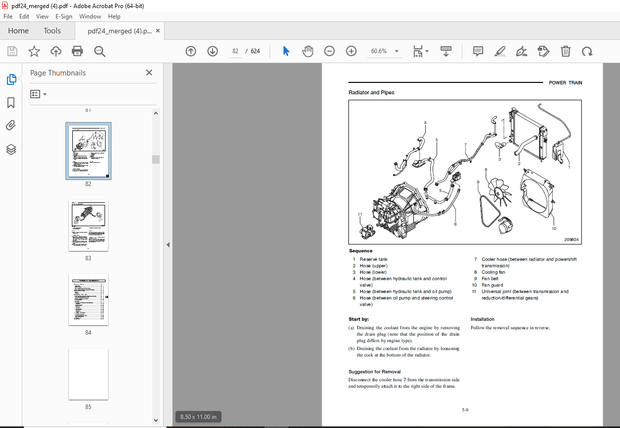 Mitsubishi Forklift Truck FG15N FG18N FG20CN FG20N FG20N   FG35N FD20N FD35N Service Manual PDF 