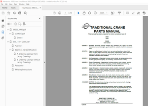 Manitowoc Crane 3900 Parts Manual 39025 PDF