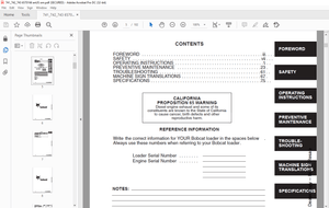 Bobcat 741 742 743 743 DS Loader Operation &amp; Maintenance Manual 6570166 - PDF DOWNLOAD