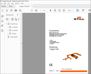 STILL STED Forklift Routenzug lugger train Spare Parts List Manual – PDF DOWNLOAD