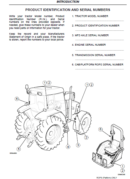 Mccormick Cx50 Cx60 Cx70 Cx80 Cx90 Cx100 Tractor Operators Owner Manual – DOWNLOAD
