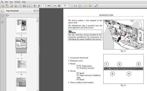 New Holland TI4.70 RS, TI4.80 RS, TI4.90 RS, TI4.100 RS Tractor Service Repair Manual – NH