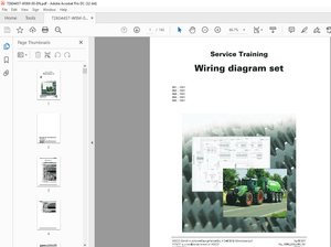 Fendt 941 942 943 944 945 Wiring diagram set Service Training Manual