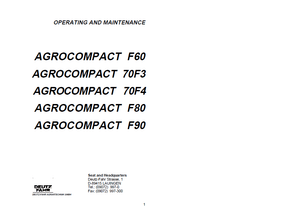 Deutz Fahr Agrocompact 70f3 70f4 F60 F80 F90 User Owner Manual – PDF DOWNLOAD