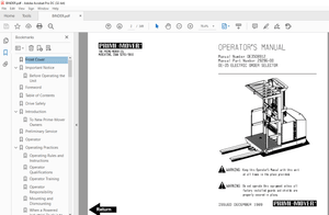 BT Prime-Mover Forklift OE35 Electric Order Selector Operator’s Manual – PDF DOWNLOAD