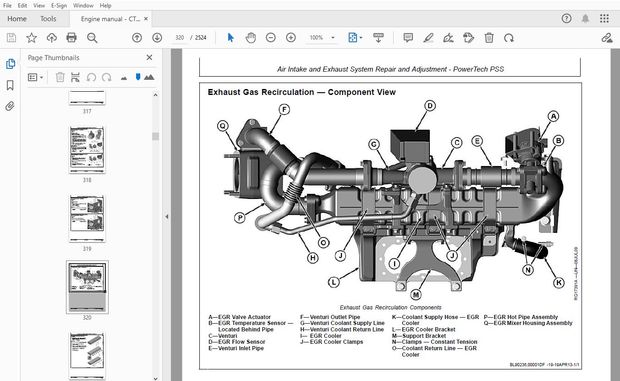 John Deere 9.0 L OEM Diesel Engines Final Tier 4/Stage IV Platform Component Technical Manual – PDF 