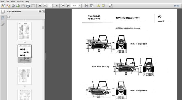New Holland Fiat 55-65 60-65 70-65 80-65 Service Repair Manual (06910093) New Holland Fiat 55-65