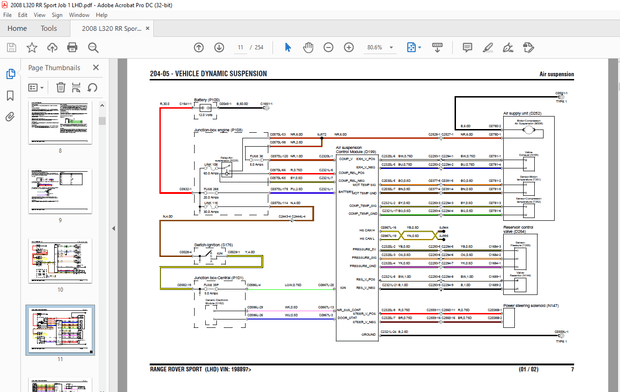 2007 Land Rover L320 Range Rover Sport LHD Electrical Circuit Diagrams Manual – PDF DOWNLOAD