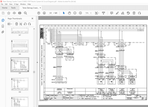 Terex Demag Crawler Crane CC6800 1250T Electric System &amp; Circuit Diagram Manual PDF