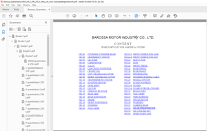 Barossa Quarterback QUA170E2R SPARE PARTS LIST Manual - PDF DOWNLOAD