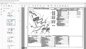 Jaguar 2.9 &amp; 3.6 Litre Saloons Serial No. RTC9893CB Parts Manual - PDF DOWNLOAD