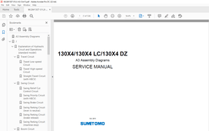Linkbelt Sumitoma 130X4/130X4 LC/130X4 DZ A3 Assembly Diagrams REPAIR WORKSHOP MANUAL - PDF DOWNLOAD