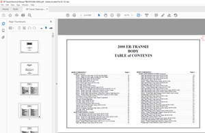 Thomas Built BUSES ER-TRANSIT 2000 ELECTRICAL WIRING MANUAL TBB 85410266 – PDF DOWNLOAD