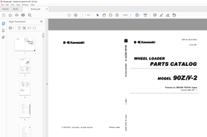 Kawasaki WHEEL LOADER 90Z V-2 Parts Manual 93313-00193 – PDF DOWNLOAD