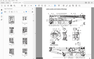 Tadano GR-500EX Rough Terrain Crane Operation Manual – PDF