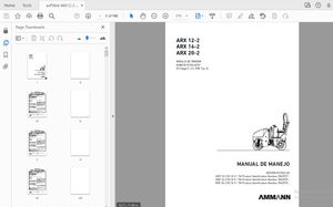 AMMANN ARX 12-2 ARX 16-2 ARX 20-2 RODILLO DE TÁNDEM MANUAL DE MANEJO PDF