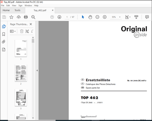 Pottinger Tractor TOP 462 Spare parts list Manual – PDF DOWNLOAD