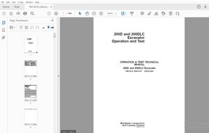 John Deere 200D &amp; 200DLC Excavator Operation &amp; Test Manual TM10076 - PDF DOWNLOAD