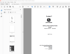 John Deere 2660VT Disks KK53198 Installation Instruction Manual - PDF DOWNLOAD