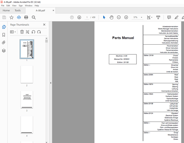 Atlet A-86 Parts Manual 005803 – PDF DOWNLOAD