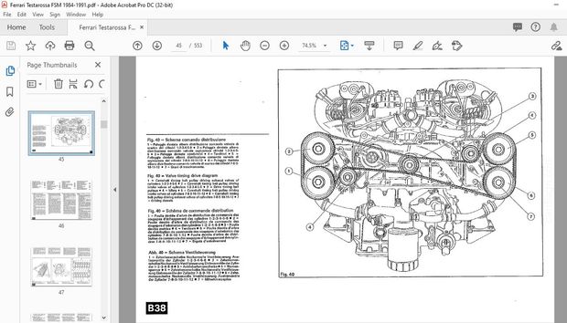 1984-1991 Ferrari Testarossa Factory Service Manual – PDF DOWNLOAD’