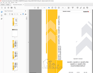 Haulotte Forklift HA16RTJ – HA16RTJ O – HA16RTJ PRO Operator’s manual  – PDF DOWNLOAD