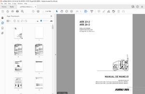 AMMANN ARX 23-2 ARX 26-2 RODILLO DE TÁNDEM MANUAL DE MANEJO - PDF