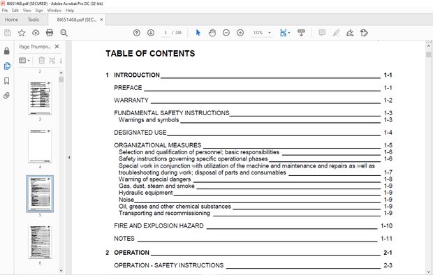 Cat Bucyrus RH 90C Hydraulic Excavator OPERATING INSTRUCTIONS MANUAL BI651468 – PDF DOWNLOAD
