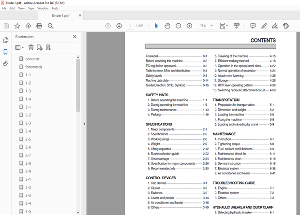 Hyundai R290LC-7A Crawler Excavator Operator’s Manual 2023 – PDF DOWNLOAD