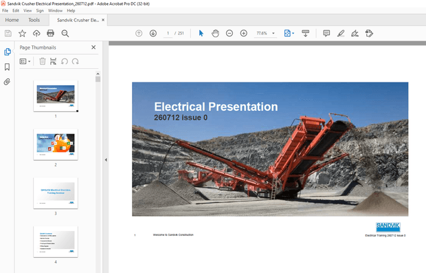 Sandvik Mining Electrical Presentation Manual_260712 – PDF DOWNLOAD