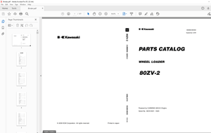 Kawasaki Wheel Loader B80ZV-2 Cummins Qsc8.3 Parts Manual 93309-00303