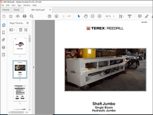CAT Bucyrus Shaft Jumbo Single Boom Hydraulic Jumbo Operator Manual SN S08-5482 – PDF DOWNLOAD