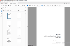 Ammann AV 130 X Rodillo de articulación de tándem Manual de instrucciones - PDF