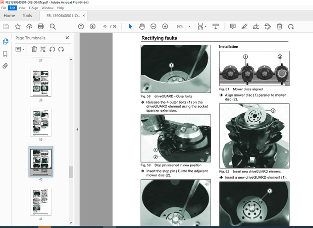 Fella RAMOS SM 350-P Disc Mower Operator’s Manual – PDF DOWNLOAD