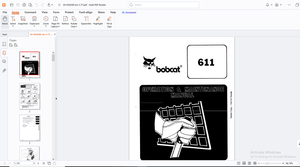 Bobcat 611 Operation &amp; Maintenance Manual - PDF DOWNLOAD