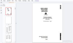 John Deere 8440 &amp; 8640 Tractors (Repair) Technical Manual TM1199 - PDF DOWNLOAD