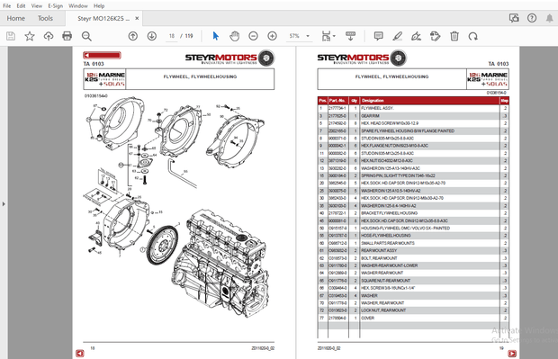 Steyr MO126K25 Marine Turbo Diesel Solas Parts Manual_682300001 – PDF DOWNLOAD
