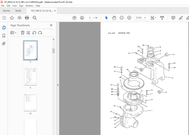 Komatsu FORKLIFT FB10,13,14,15,18R Parts Manual - PDF DOWNLOAD