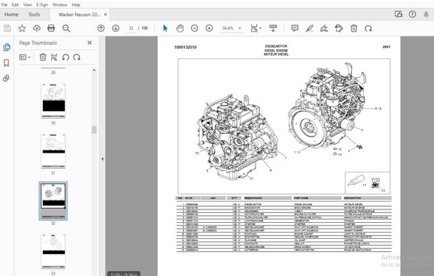 Wacker Neuson 2001 Dumper Parts Manual 1000110328 - PDF DOWNLOAD
