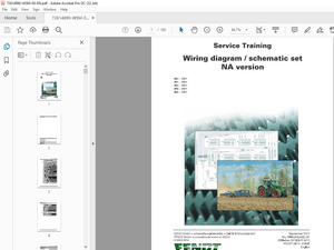 FENDT 950 951 952 953 954 TRACTOR Wiring diagram schematic set NA version Service Training Manual – 