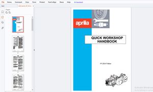 2004 Aprilia YP 250 4T Motor Quick Workshop Manual - PDF DOWNLOAD
