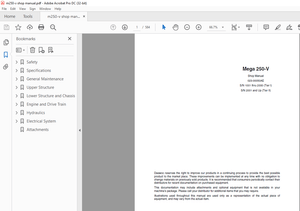 Daewoo Mega 250-V Wheel Excavator Shop Manual 023-00050AE - PDF DOWNLOAD
