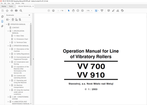 STA VV 700 &amp; VV 910 Line of Vibratory Rollers Operation Manual – PDF DOWNLOAD