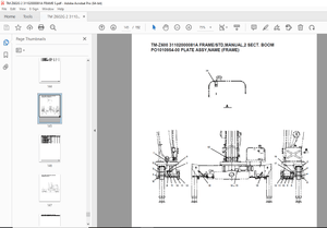 Tadano Crane TM-Z600 31102000081A FRAME/STD,MANUAL,2 SECT.BOOM Parts Manual - PDF DOWNLOAD