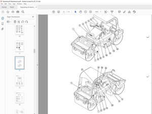 Sakai Vibrating Rolling SW654 Series SW654 SW654H SW654B SW654ND OPERATING &amp; MAINTENANCE MANUAL