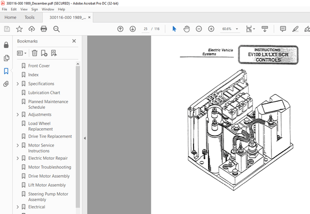 BT Prime-Mover Forklift OE-35 Electric Order Selector Service Manual – PDF DOWNLOAD