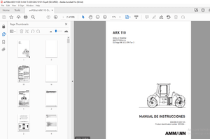AMMANN ARX 110 RODILLO TÁNDEM MANUAL DE INSTRUCCIONES 3001284 