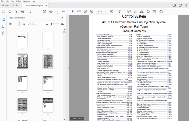 Isuzu Diesel Engine 4HK1 &amp; 6HK1 Troubleshooting Manual – PDF DOWNLOAD