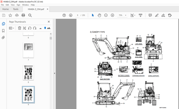 Hyundai HX48A Z Compact Excavator Operator’s Manual 2023 – PDF DOWNLOAD